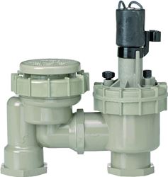 Lawn Genie L7034 Anti-Siphon Valve with Flow Control, 3/4 in, FNPT, 150 psi Pressure, 0.25 to 25 gpm, PVC Body