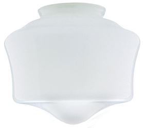 Westinghouse 8557800 Light Shade, 7-1/4 in Dia, Schoolhouse, Glass, White, Pack of 6