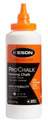 Keson PROCHALK Series 8GO Marking Chalk Refill, Glow Orange