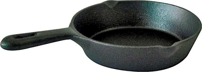 Lodge L3SK3 Seasoned Skillet, 6-1/2 in Dia, Iron, Black