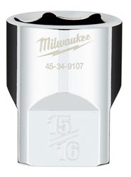 Milwaukee 45-34-9107 Socket, 15/16 in Socket, 1/2 in Drive, 6-Point, Chrome Vanadium Steel, Chrome