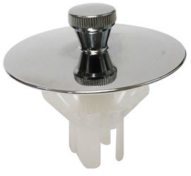 Keeney K826-37 Drain Stopper, Universal, Polished Chrome, For: Most Common Tub Drain Sizes