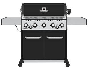 Broil King Baron 590 PRO 876247 Gas Grill, 45,000 Btu/hr, Natural Gas, 5-Burner, Side Shelf Included: Yes