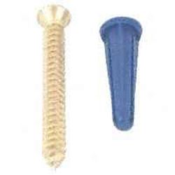 Knape & Vogt 80-88DP ANO Screw and Anchor 320 lb, Plastic/Steel, Wall Mounting