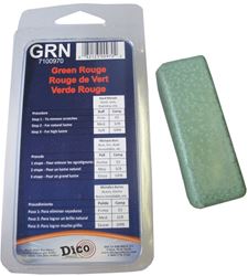 Dico 7100970 Buffing Compound, 1/2 in Thick, Emerald Green Rouge, Green