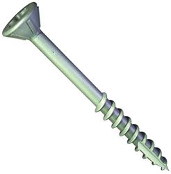 Grabber Construction G7200GB Deck Screw, #7 Thread, 2 in L, Coarse Thread, Flat Head, Star Drive, QuickGrab Point, 33 lb