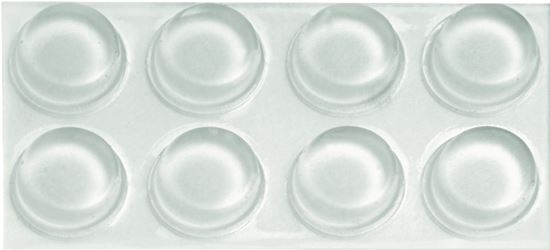 Hillman 50660 Furniture Bumper Pad, 1/2 in, Rubber, Clear