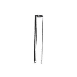 Stephens Pipe & Steel PR20408 Line Post, 1-5/8 in W, 8 ft H, 17 Thick Material