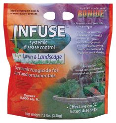 Infuse 60516 Disease Control Fungicide, Granule, Faint Sulfur, Tan, 7.5 lb, Bag