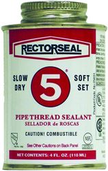 Rectorseal 25631 Thread Sealant, 0.25 pt, Can, Paste, Yellow