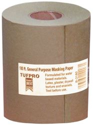 Trimaco EasyMask 12903 Trim Masking Paper, 180 ft L, 3 in W, Brown