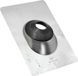 Hercules No-Calk Series 11841 Roof Flashing, 12-1/2 in OAL, 9 in OAW, Galvanized Steel, Pack of 6