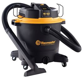 Vacmaster Beast Series VJH1612PF 0201 Wet and Dry Vacuum, 16 gal, 120 V, Black/Yellow