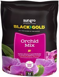 sun gro BLACK GOLD 1411402 8 QT P Orchid Mix, Granular, Brown/Earthy, 240 Bag