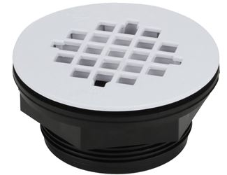 Oatey 42077 Shower Drain, ABS, Black, For: 2 in SCH 40 DWV Pipes