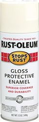 Rust-Oleum 7789830 Rust Preventative Spray Paint, Gloss, Canvas White, 12 oz, Can