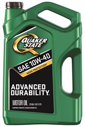 Quaker State Advanced Durability 550044961 Conventional Motor Oil, 10W-40, 5 qt Bottle, Pack of 3