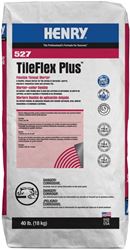 Henry 527 TileFlex Plus Series 13080 Thin-Set Mortar, Gray, Fine Solid Powder, 40 lb, Bag