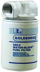 DL Goldenrod Water Block 596 Fuel Filter, 1 in Connection, NPT, 25 gpm