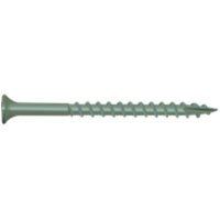 Camo 0341070 Deck Screw, #7 Thread, 1-1/4 in L, Bugle Head, Star Drive, Type 17 Slash Point, Carbon Steel, 100/PK