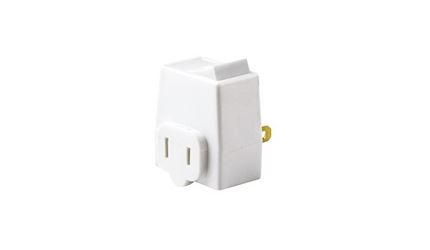 Leviton 1469-W Switch Tap, 13 A, 125 V, 1-15R, White