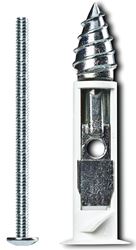 Cobra Anchors 360R Driller Toggle Bolt, 2 in L, Zinc, Chrome Zinc, 90 lb