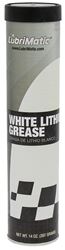 Lubrimatic 11354 Lithium Grease, 14 oz Cartridge, White