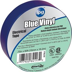 IPG 85831 Electrical Tape, 60 ft L, 3/4 in W, Blue