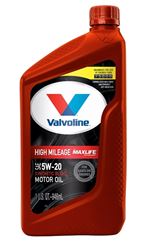 Valvoline 609506 Synthetic Blend Motor Oil, 5W-20, 1 qt, Bottle, Pack of 6