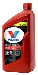 Valvoline VV1556 Synthetic Blend Motor Oil, 5W-30, 1 qt, Bottle, Pack of 6