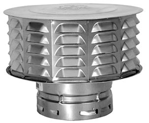 AmeriVent 6ECW Snap Lock Vent Cap, 6 in Connection