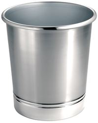 iDESIGN York 76550 Waste Can, Steel, 10-1/4 in H, Pack of 2