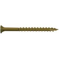 Camo 0356190 Deck Screw, #10 Thread, 3-1/2 in L, Bugle Head, Star Drive, Type 17 Slash Point, Carbon Steel, 50/PK