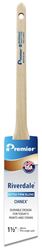 Premier Riverdale 17240 Paint Brush, 1-1/2 in W, Thin Angle Sash Brush, 2-3/16 in L Bristle, Chinex Bristle