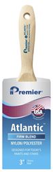 Premier Atlantic 17354 Paint Brush, 3 in W, Beavertail Varnish Wall Brush, 3-7/16 in L Bristle, Nylon/Polyester Bristle