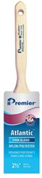 Premier Atlantic 17342 Paint Brush, 2-1/2 in W, Tapered Brush, 2-15/16 in L Bristle, Nylon/Polyester Bristle