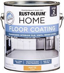 Rust-Oleum 358585 Floor Coating Kit, Matte, Clear, 1 gal