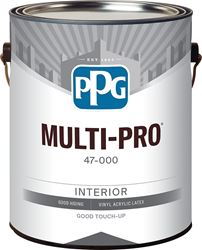 PPG MOPAKO PRO 47-510/01 Interior Paint, Semi-Gloss, White, 1 gal, 400 sq-ft Coverage Area, Pack of 4