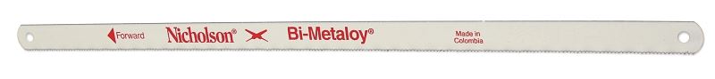 Crescent Nicholson Bi-Metaloy Series 62635N/62635 Hand Hacksaw Blade, 1/2 in W, 10 in L, 18 TPI, Pack of 100