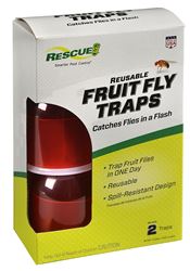 Rescue FFTR2-BB4 Reusable Fruit Fly Trap, Liquid, Pack