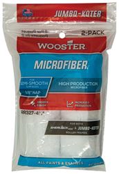 Wooster RR327-4 1/2 Roller Cover, 3/8 in Thick Nap, 4-1/2 in L, Microfiber Cover