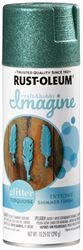 Rust-Oleum Imagine 354073 Craft Spray Paint, Glitter, Turquoise, 10.25 oz, Can