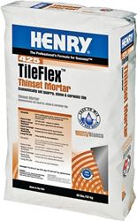 Henry 425 TileFlex Series 12261 Thin-Set Mortar, White, Fine Solid Powder, 40 lb, Bag