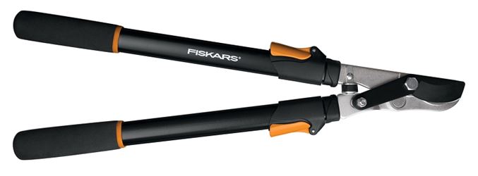 Fiskars 91686935J Power Lever Bypass Lopper, 1-3/4 in Cutting Capacity, Steel Blade, Steel Handle, 25 to 37 in OAL
