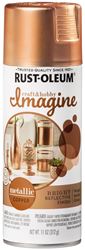 Rust-Oleum Imagine 353724 Craft Spray Paint, Metallic, Copper, 11 oz, Can