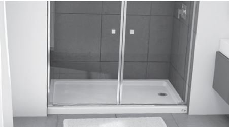 Bootz 010-1000-00 Shower Base, 60 in L, 30 in W, 5 in H, Steel, White, Alcove Installation