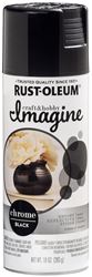 Rust-Oleum Imagine 353333 Craft Spray Paint, Chrome, Black, 10 oz, Can