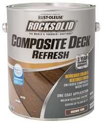 RockSolid 350060 Composite Deck Refresh, Brown, Liquid, 1 gal, Can