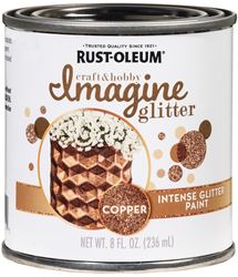 Rust-Oleum Imagine Craft & Hobby 349201 Intense Paint, Glitter Copper, 8 oz, Can