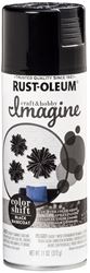 Rust-Oleum Imagine 345664 Craft Spray Paint, Black, 11 oz, Can